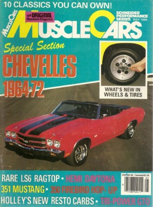 MUSCLE CARS 1989 MAY - LS6, HEMI DAYTONA, TRI-POWER GOAT, DYNOTECH FORMULA